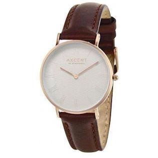 Career rosa forgyldt rustfri stål Quartz Unisex ur fra Axcent of Scandinavia, IX5710R-06